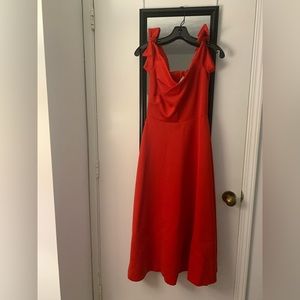 Saloni Ruth Dress, Red, Size US 4 / UK 8
